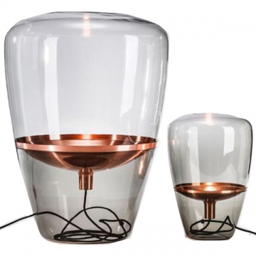 AXEN DESIGNER INSPIRED MODERN GLASS TABLE LAMP (SMALL/ LARGE)